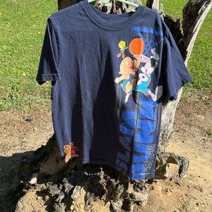 Space Jam New Legacy Tune Squad Boys Graphic Navy Tee